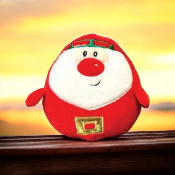 NEW! Santa Round Plush - Picture 6 of 6